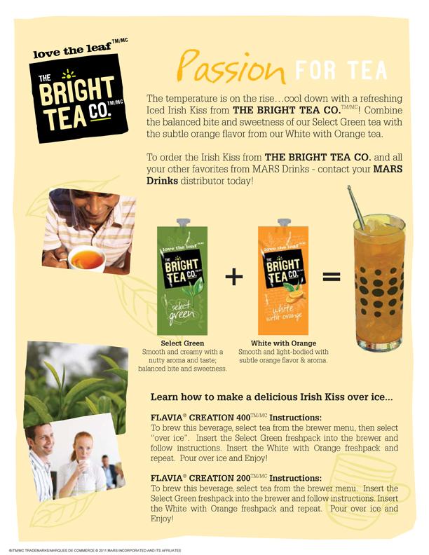 Flavia Iced tea - Irish Kiss - Bright Tea Company