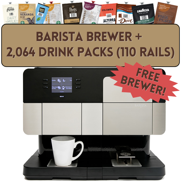 Flavia Coffee Machines by Lavazza are the only no-mess single cup brewer on the market. The Flavia Drink Station is sure to satisfy the coffee & tea snobs you love! - **Business/Corporate Customers** FREE Flavia Barista Brewer with purchase of Drink Bundle