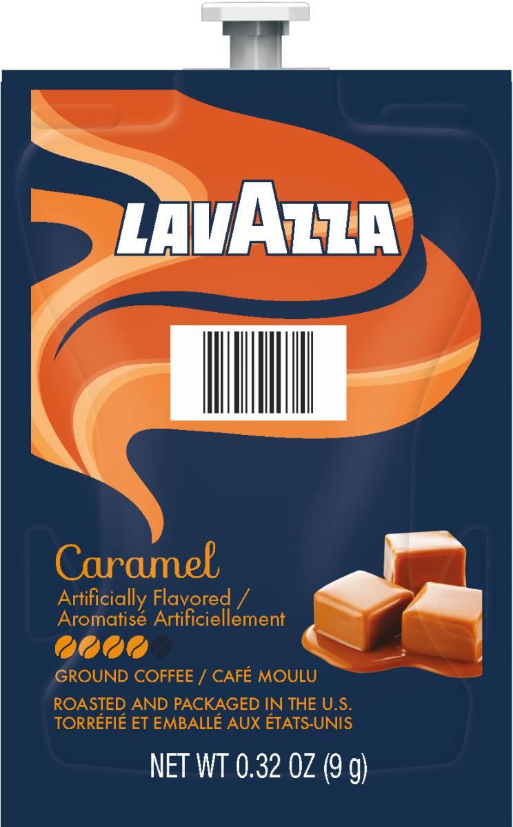 Lavazza Coffees for Flavia Coffee Brewer - Flavia Lavazza Refill Packets for Lavazza Drinks Station coffee brewer. Coffee lovers paradise of variety, easy use, & no coffee mess!  Experience all the benefits of coffee without the hassles with our full selection of Lavazza Coffees filterpacks. - Lavazza Caramel Coffee for Flavia